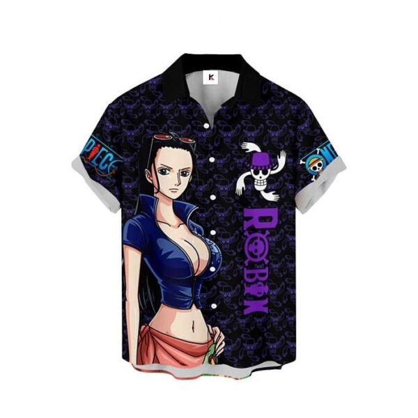 Chemise hawaïenne One Piece Nico Robin - Maison Otaku – Image 2