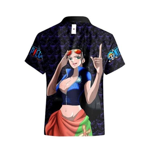 Chemise hawaïenne One Piece Luffy – Style manga tropical - Maison Otaku – Image 3