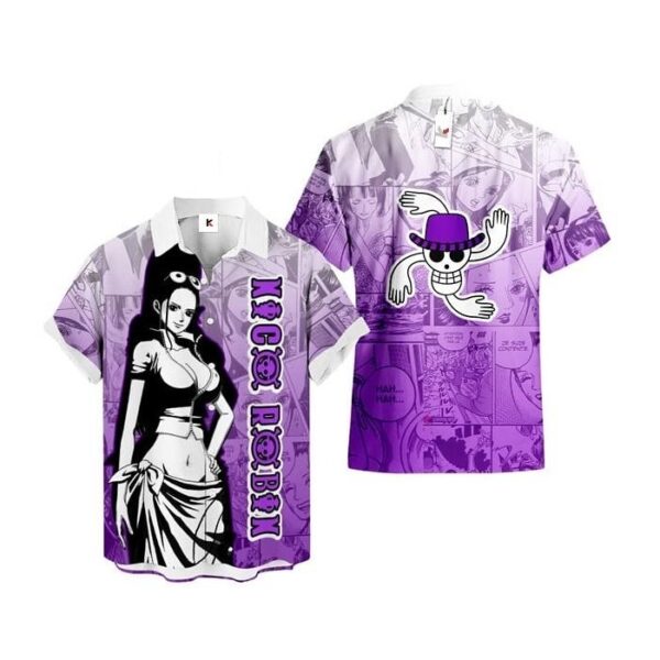 Chemise hawaïenne One Piece Nico Robin 03 - Maison Otaku