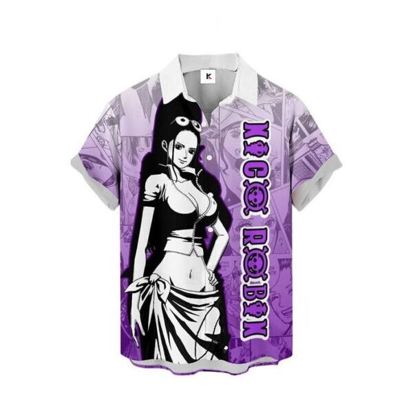 Chemise hawaïenne One Piece Nico Robin 03 - Maison Otaku – Image 2