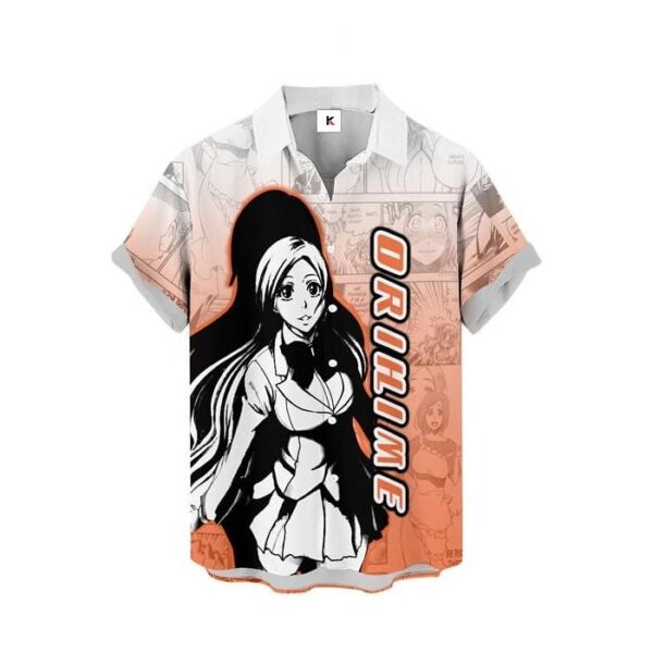 Chemise hawaïenne Bleach Orihime Inoue Style Manga - Maison Otaku – Image 2