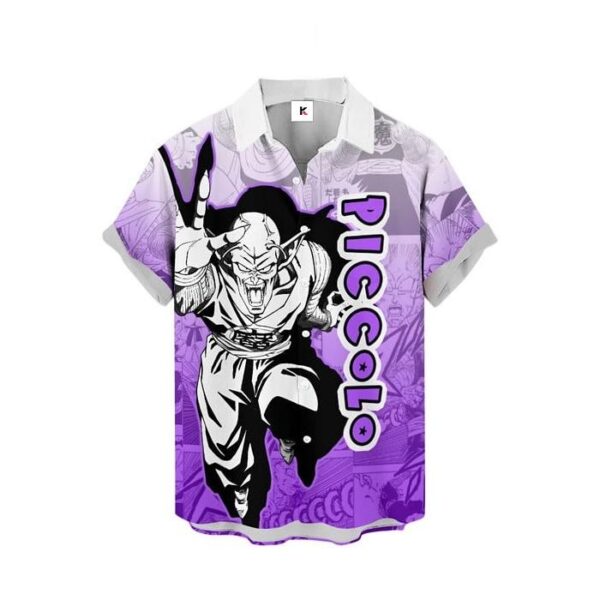 Chemise hawaïenne Dragon Ball Piccolo Style Manga - Maison Otaku – Image 2