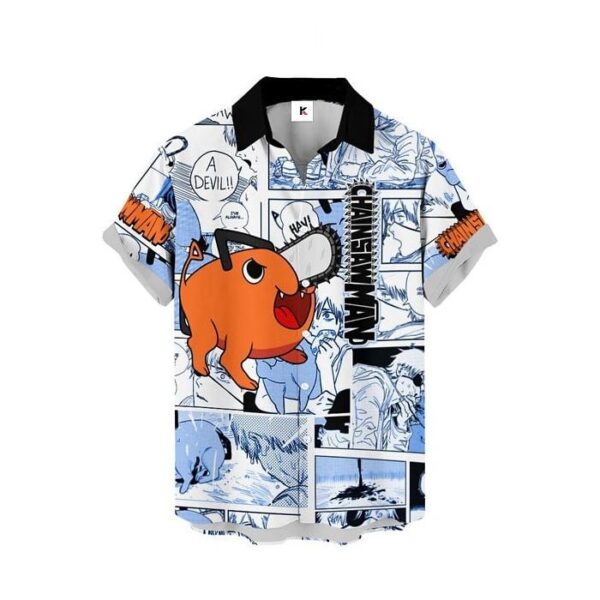 Chemise hawaïenne Chainsaw Man Pochita - Maison Otaku – Image 2