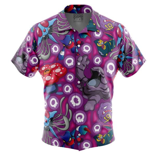 Chemise hawaïenne Pokémon Type Poison - Maison Otaku