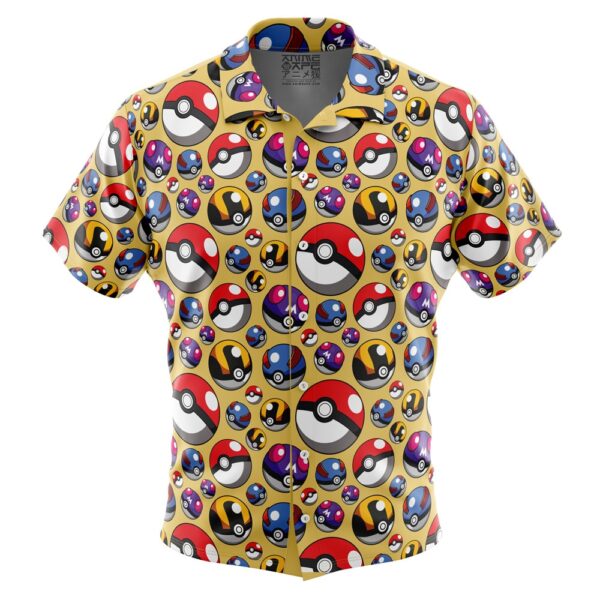 Chemise hawaïenne Poké Balls Pokémon - Maison Otaku