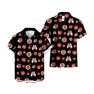 Chemise hawaïenne Princesse Mononoké Masque - Maison Otaku