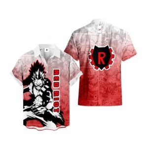Chemise hawaïenne My Hero Academia Red Riot - Maison Otaku