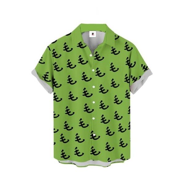 Chemise hawaïenne One Punch Man Saitama Oppai Vert - Maison Otaku – Image 2