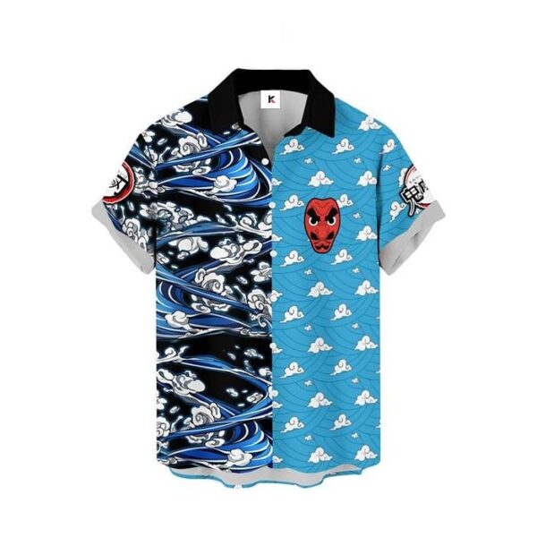 Chemise hawaïenne Demon Slayer Sakonji Urokodaki - Maison Otaku – Image 2