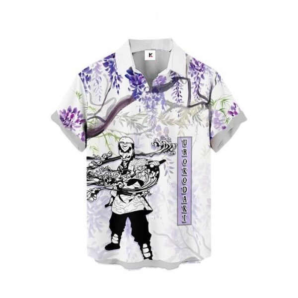 Chemise hawaïenne Demon Slayer Sakonji Urokodaki 02 - Maison Otaku – Image 2