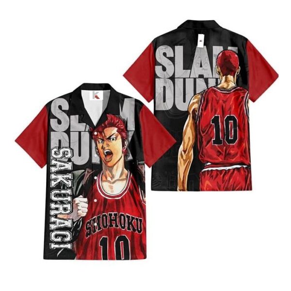Chemise hawaïenne Slam Dunk Sakuragi Hanamichi - Maison Otaku