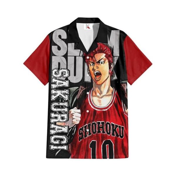 Chemise hawaïenne Slam Dunk Sakuragi Hanamichi - Maison Otaku – Image 2