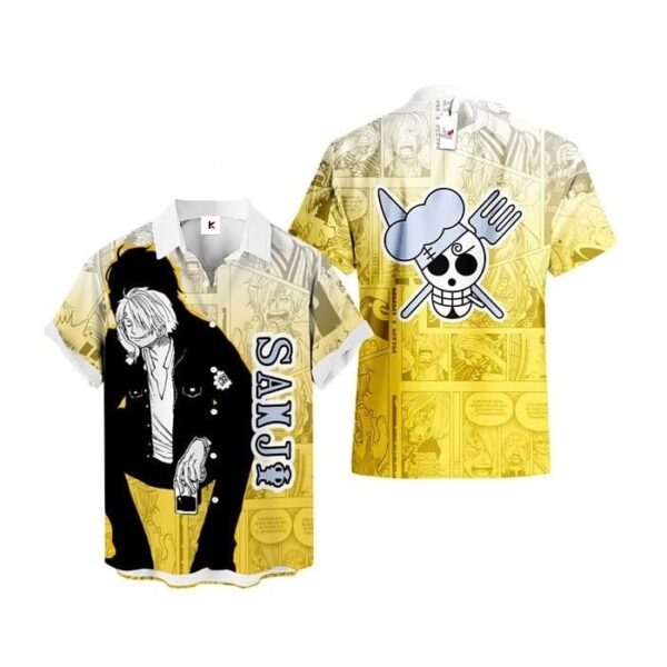 Chemise hawaïenne One Piece Sanji Style Manga - Maison Otaku