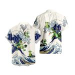 Chemise hawaïenne Pokémon Jungko Vague de Kanagawa – Maison Otaku