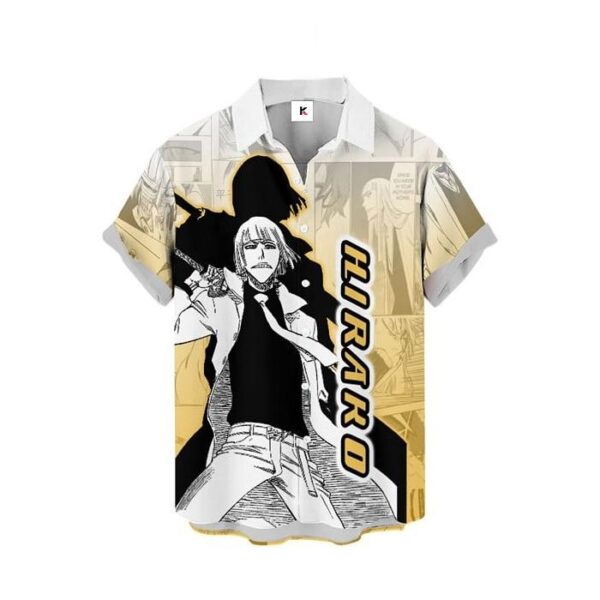 Chemise hawaïenne Bleach Shinji Hirako Style Manga - Maison Otaku – Image 2