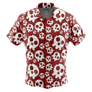 Chemise hawaïenne Emblème du Crâne Fire Force - Maison Otaku