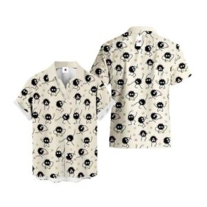 Chemise hawaïenne Le Voyage de Chihiro Noireaudes - Maison Otaku