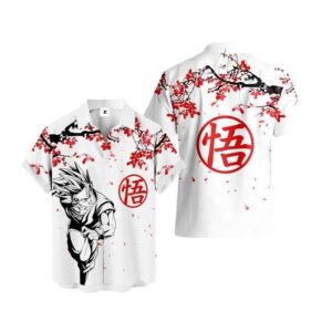 Chemise hawaïenne Dragon Ball Goku Super Saiyan - Maison Otaku