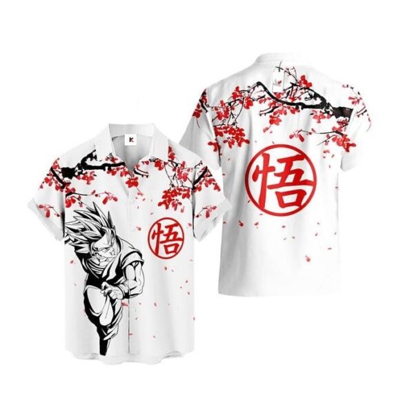 Chemise hawaïenne Dragon Ball Goku Super Saiyan - Maison Otaku