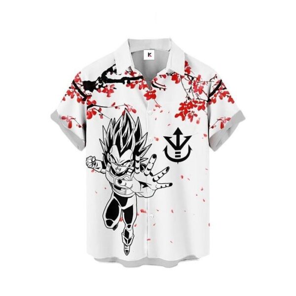 Chemise hawaïenne Dragon Ball Vegeta Super Saiyan - Maison Otaku – Image 2
