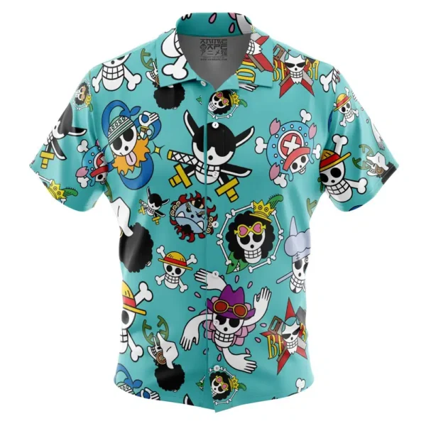 Chemise hawaïenne Jolly Roger Strawhats One Piece - Maison Otaku
