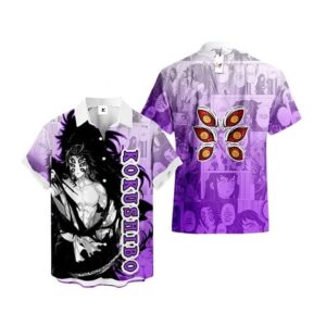 Chemise hawaïenne Demon Slayer Kokushibo - Maison Otaku
