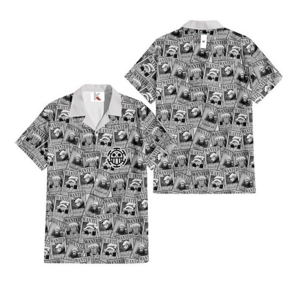 Chemise hawaïenne One Piece Trafalgar D. Law 03 - Maison Otaku