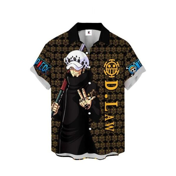 Chemise hawaïenne One Piece Trafalgar D. Water Law - Maison Otaku – Image 2