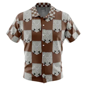 Chemise hawaïenne Corps d’entraînement L’Attaque des Titans - Maison Otaku