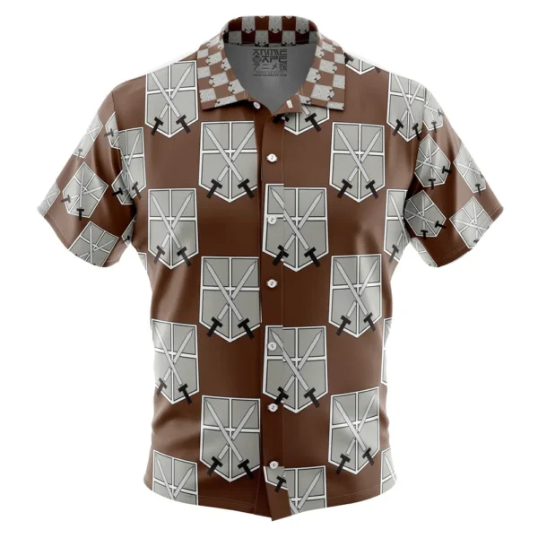 Chemise hawaïenne Corps d’entraînement L’Attaque des Titans - Maison Otaku