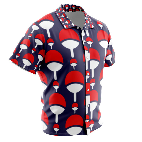 Chemise hawaïenne Blason Clan Uchiha Shippuden - Maison Otaku – Image 2