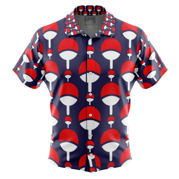 Chemise hawaïenne Blason Clan Uchiha Shippuden - Maison Otaku