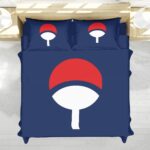 Housse De Couette Symbole Uchiwa Shippuden Parure de lit Ensemble De Literie