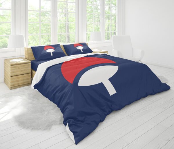 Housse De Couette Symbole Uchiwa Shippuden Parure de lit Ensemble De Literie – Image 2