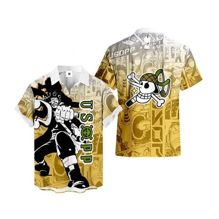 Chemise hawaïenne One Piece Usopp - Maison Otaku