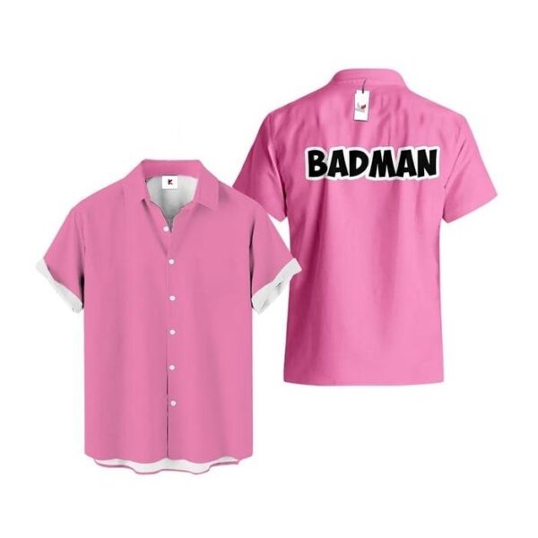 Chemise hawaïenne Dragon Ball Vegeta Badman Rose - Maison Otaku – Image 2