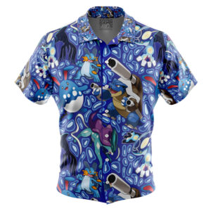 Chemise hawaïenne Type Eau Pokémon - Maison Otaku