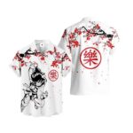 Chemise hawaïenne Dragon Ball Yamcha Fleur de cerisier – Maison Otaku