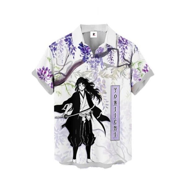 Chemise hawaïenne Demon Slayer Yoriichi Tsugikuni 02 - Maison Otaku – Image 2