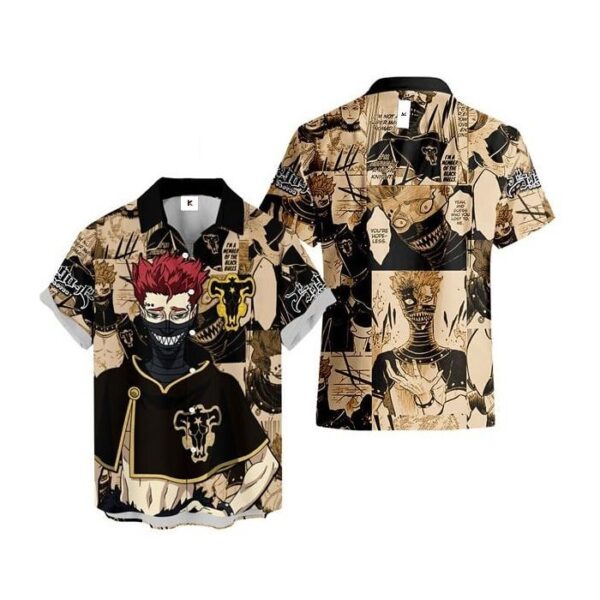 Chemise hawaïenne Black Clover Zora Ideale - Maison Otaku