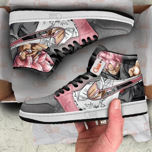 Baskets montantes Air Jordan Goku Black Rose – Chaussures montantes Dragon Ball Super – Image 3