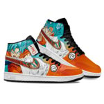 Baskets montantes Air Jordan Goku Blue – Chaussures montantes Dragon Ball