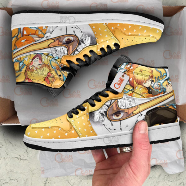 Baskets montantes Air Jordan Zenitsu – Chaussures montantes Demon Slayer – Image 3