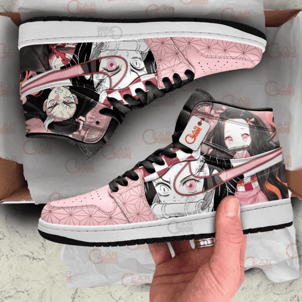 Baskets montantes Air Jordan Nezuko – Chaussures montantes Demon Slayer – Image 3