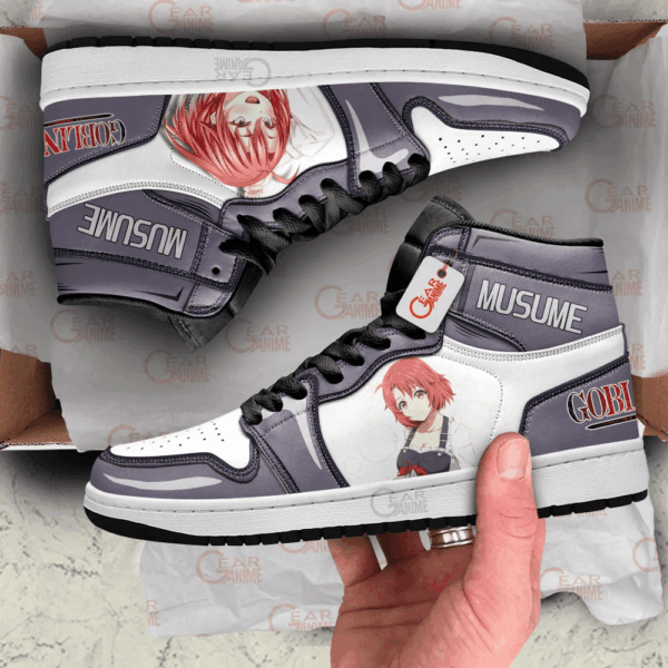 Baskets montantes Air Jordan Ushikai Musume – Chaussures montantes Goblin Slayer – Image 3