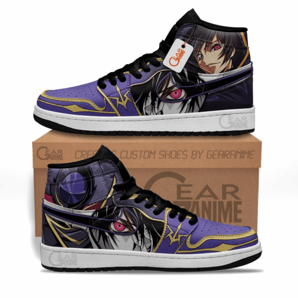 Baskets montantes Air Jordan Lelouch – Chaussures montantes Code Geass – Image 2