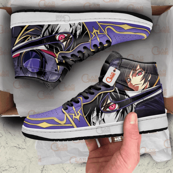 Baskets montantes Air Jordan Lelouch – Chaussures montantes Code Geass – Image 3