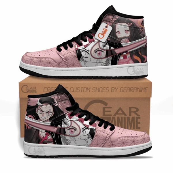 Baskets montantes Air Jordan Nezuko – Chaussures montantes Demon Slayer – Image 2