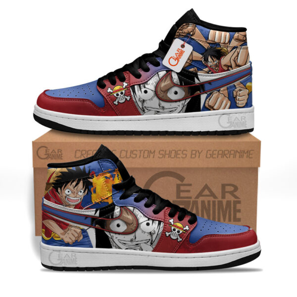 Baskets montantes Air Jordan Luffy – Chaussures montantes One Piece – Image 2