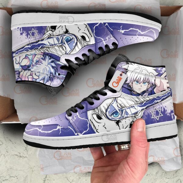 Baskets montantes Air Jordan Killua Zoldyck – Chaussures montantes Hunter x Hunter – Image 3